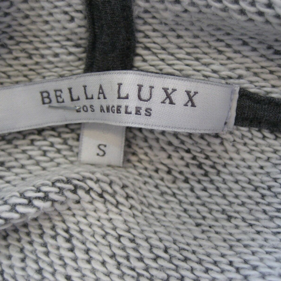 Anthropologie Bella Luxx Gray Hooded  L/S Top XS - Picture 7 of 8